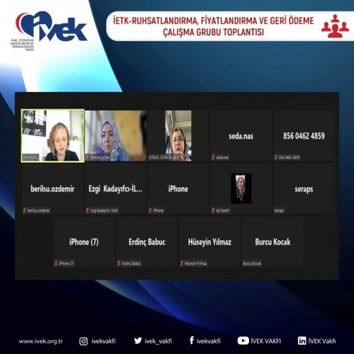 İETK - Ruhsatlandırma, Fiyatlandırma ve Geri Ödeme Çalışma Grubu Toplantısı