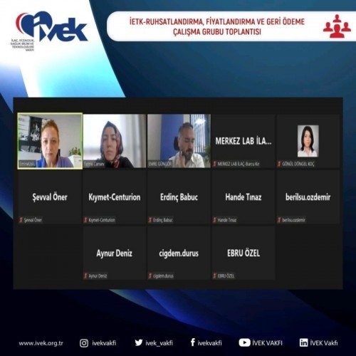 İETK-Ruhsatlandırma, Fiyatlandırma ve Geri Ödeme Çalışma Grubu Toplantısı
