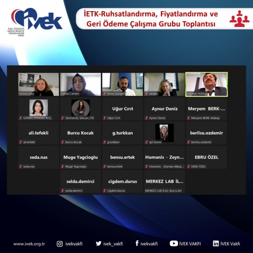 İETK-Ruhsatlandırma, Fiyatlandırma ve Geri Ödeme Çalışma Grubu Toplantısı