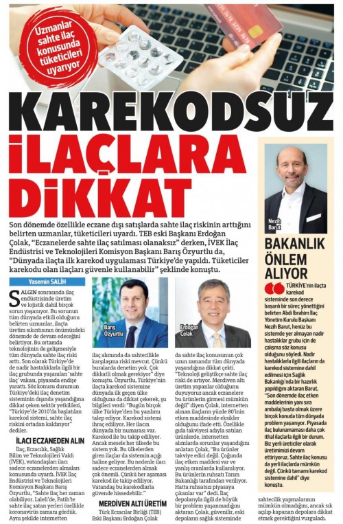 Sektör temsilcileri uyardı: Karekodsuz ilaçlara dikkat!