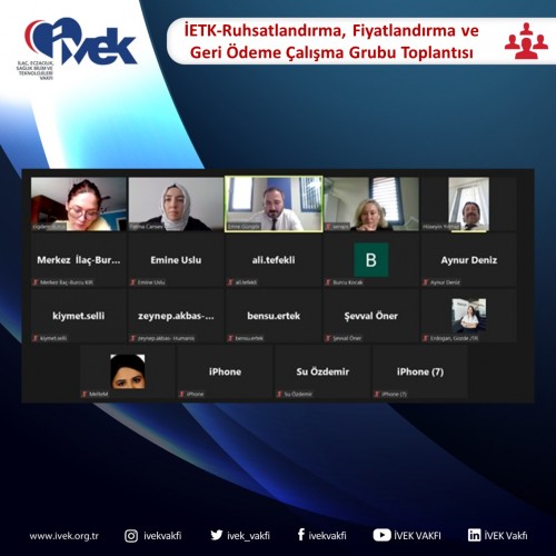 İETK-Ruhsatlandırma, Fiyatlandırma ve Geri Ödeme Çalışma Grubu Toplantısı